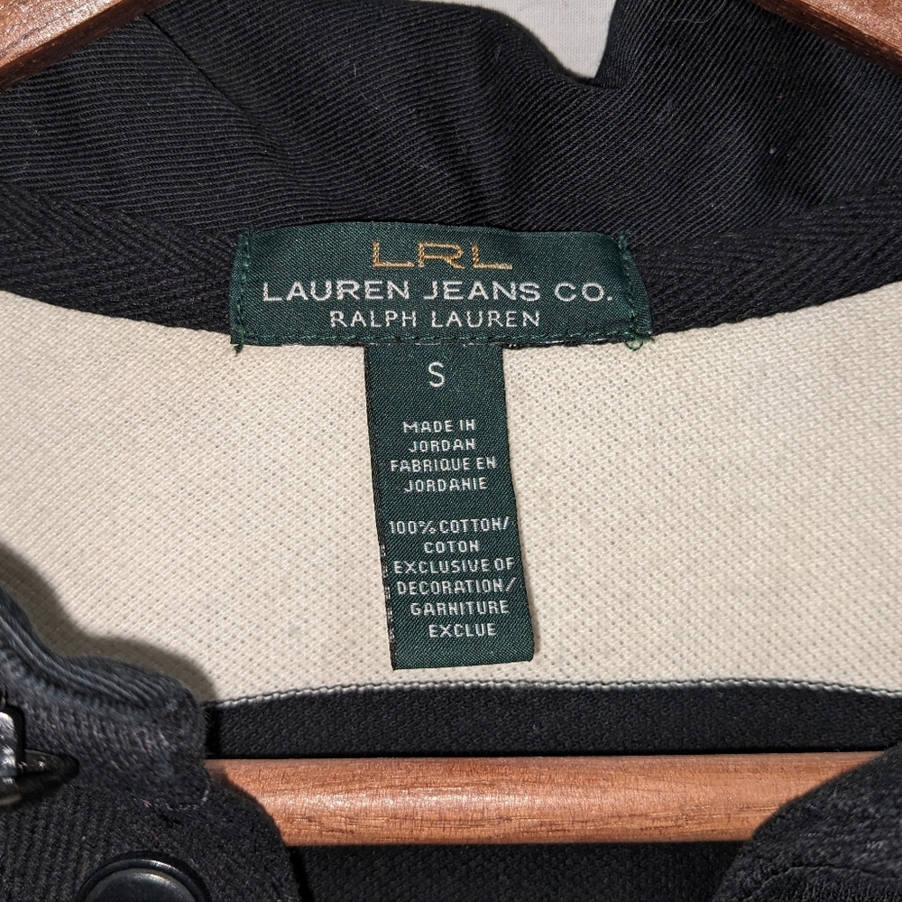 Lauren Ralph Lauren 100% Cotton Striped Rugby 3/4 Shirt Size Small - Picture 6 of 12